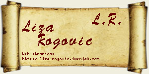 Liza Rogović vizit kartica